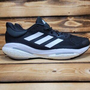 Adidas Athletic Running Shoes Sneakers For Men Black White Solarglide 5